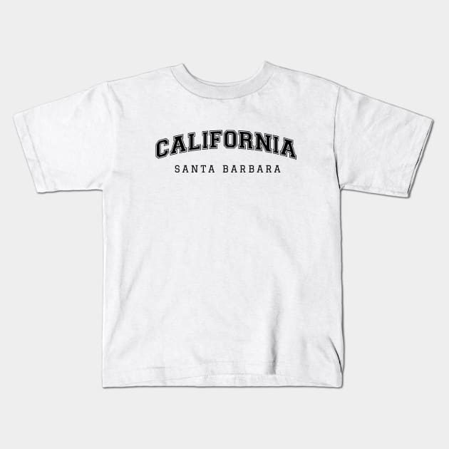 California Santa Barbara College Style Kids T-Shirt by memetee